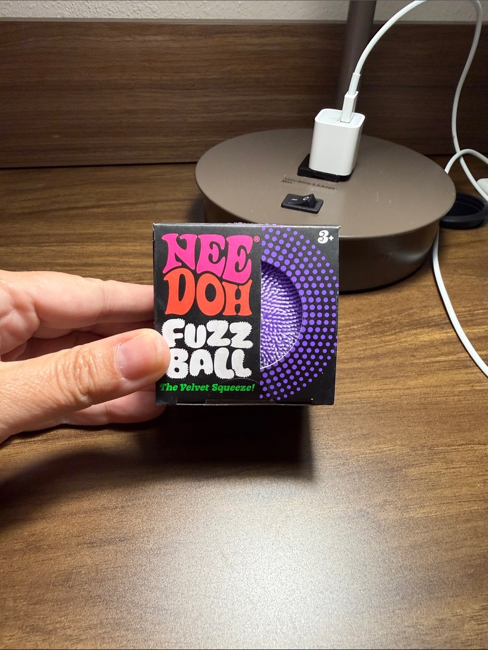 Nee Doh Fuzz Ball Kids Toy - Purple